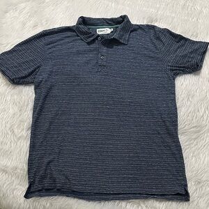 Navy Striped Polo Shirt